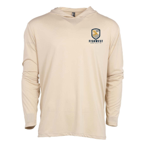 Fishwest Logo Confluence Hoody - Men's - Sand Dune - 2XL