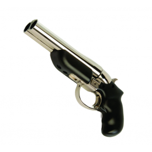 Diablo 12 Gauge Pistol, 6 inch barrel, Nickel with Black Finish Grips -No FFL Required-
