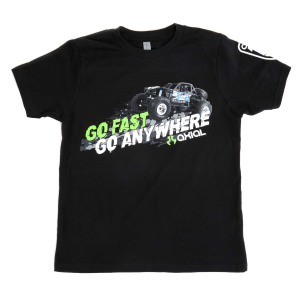 Axial Axial "Go Fast Go Anywhere" Kid's Shirt, Medium, AXIZ0072KM - $22.99 at Tower Hobbies