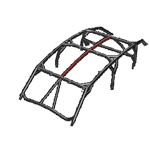 Cage Option: Roof Intrusion Bars KRX (4-Seat)