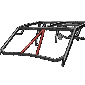 Cage Option: Front Intrusion Bars Hi-Brow KRX (4-Seat)