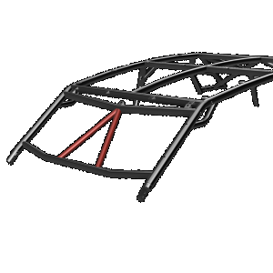 Cage Option: Front Intrusion Bars Lo-Brow RZR PRO XP (4-Seat)