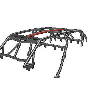 TF190201.RFIB &verbar;  Cage Option: Roof Intrusion Bar&comma; 24+ RZR XP 4 Seat
