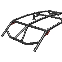 Cage Option: Front Grab Handles X3 (4-Seat)