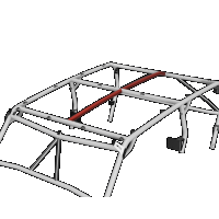 Cage Option: Roof Intrusion Bars Polaris General (4-Seat)