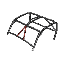 Cage Option: Front Intrusion Bars Hi-Brow Polaris General (2-Seat)