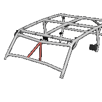 Cage Option: Front Intrusion Bars Lo-Brow Polaris General (4-Seat)