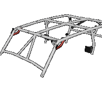 Cage Option: Front Grab Handles Polaris General (4-Seat)
