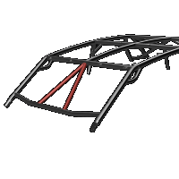 Cage Option: Front Intrusion Bars Hi-Brow RZR PRO XP (4-Seat)