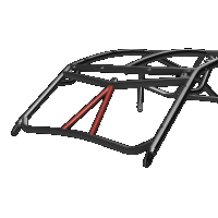 Cage Option: Front Intrusion Bars Lo-Brow KRX (2-Seat)