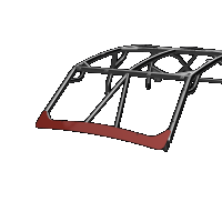 Kawasaki Teryx KRX Cage Lower Windshield Closeout Panel