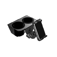 Can-Am Commander Wireless Phone Charger with Integrated Cup Holder Dash Mount