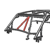 TF190201.FIHB &verbar;  Cage Option: Front Intrusion Bars HI-Brow&comma; 24+ RZR XP 4 Seat