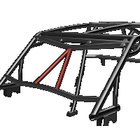 TF190201.FILB &verbar;  Cage Option: Front Intrusion Bars Lo-Brow&comma; 24+ RZR XP 4 Seat