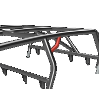 TF190201.RGH &verbar;  Cage Option: Rear Grab Handles&comma; 24 +RZR XP 4 Seat