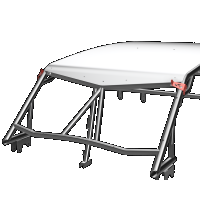 TF190201.L &verbar; 24+ RZR XP 4 Cage (4-Seat) 40-Inch Light Bar Brackets