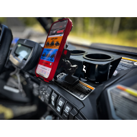 TF140902 &verbar; Can-Am Commander Phone Dash Mount with Integrated Cup Holder V2