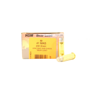 HSM 41 Magnum 230gr Swc-gc Bear Load Ammunition 50rds - Hsm-41-4-n