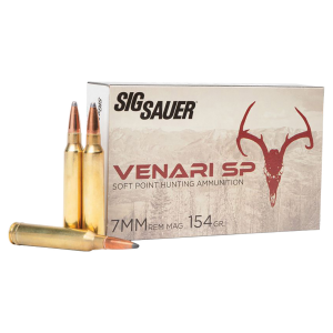 SIG Sauer Venari 7mm Remington Magnum 154 Gr Ammo Sp - 20rds - V7mmsp15420