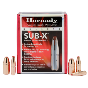 Hornady Sub-X, .452 Diameter, 395 Grain, Flex Tip, 50 Count