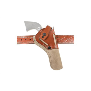 DeSantis Gunhide Wild Hog Cowboy Belt Holster Fits Ruger Wrangler, Ambi, Tan Leather - 189NJ9QZ0