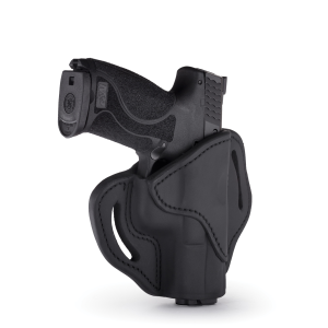 1791 Gunleather BH2.1 Right Hand Glock 17 OWB Open-Top Multi-Fit Holster, Stealth Black - BH2.1-SBL-R