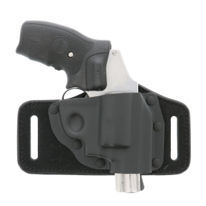 Galco TacSlide S&W J Frame Kydex/Leather OWB Holster Right, Black - TS158B