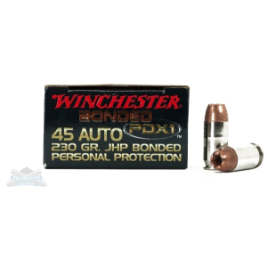 Winchester 45 Auto/ACP 230gr PDX1 Ammunition 20rds - S45PDB