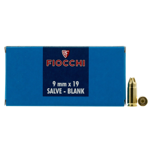 FIOCCHI 9mm Blank Ammo, 50 Rds/box - 9mmblank 762344023762 784348
