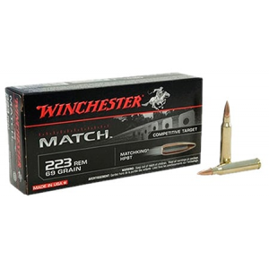 WINCHESTER .223 Ammo 69 Gr Match Hpbt, 20rds - S223m2