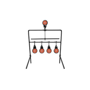 Champion Targets Auto Reset Five Gong Target, Black/Orange - 40874