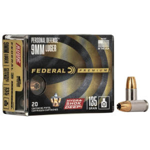 eral Personal Defense 9mm 135 Gr HSDHP 20rds Ammo