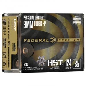 eral Personal Defense 9mm 124 Gr HSTJHP 20rds Ammo