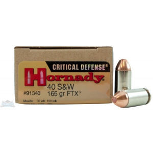 nady 40 S&W 165gr FTX Critical Defense Ammunition 20rds -91340 Ammo