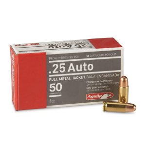 ila .25 ACP Auto 50gr FMJ 50 Rounds Ammunition Ammo