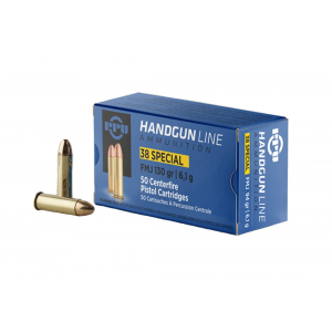 i Partizan .38 Special 130 Grain FMJ 50 Rds/Box- PPH38SF Ammo