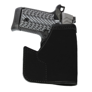 Galco Pocket Protector Diamondback DB Leather Holster Ambidextrous, Black - PRO608B