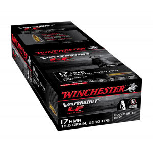 WINCHESTER Varmint Lf 17 Hmr 15.5 Gr Ntx Ammo, 50 Rds - S17hmr1lf