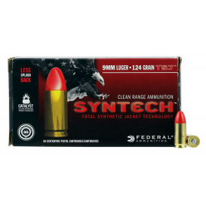 eral AE Syntech Range 9mm 124 Grain SJRN 50rds Ammo