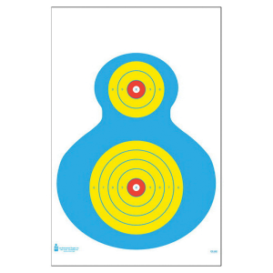 Action Target Law Enforcement 19" x 25" High Visibility Fluorescent Silhouette Target, 100/box - PR-WB1-100