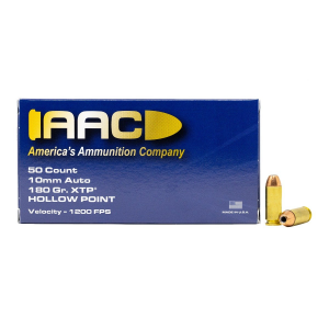  10mm Auto 180 Grain XTP Hollow Point 50rd Box Ammo