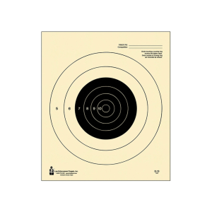 Action Target Competition NRA Slow Fire Target, Black/White, 100 Box - B-16 100