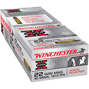 WINCHESTER Sup-x 22 Wmr Ammo 40 Gr Jhp 50rds - X22mh