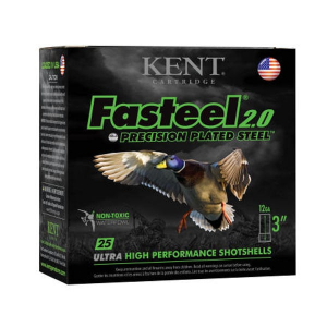 KENT Cartridge 12 Ga 3"#3 Fasteel 2.0 Waterfowl 25 Shotshells - K123fs32-3