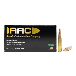  308 Winchester 168 Grain Sierra Matchking HPBT 20rd Box Ammo