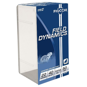 FIOCCHI Field Dynamics 22 Magnum 40gr Jhp Ammo, 50rds - 22fwmb