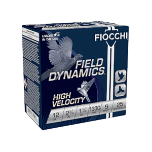 cchi Field Dynamics High Velocity 12 Gauge 2.75 1.25 Oz. #9 Shotshell 25rds- 12HV9 Ammo