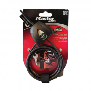 Covert Scouting Master Lock Python Vinyl Security Cable 1.88" - Ultimate Protection in Black - 2205 - 