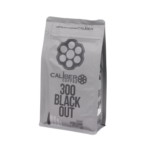 Caliber Coffee 300 Black Out Extra Dark Roast, 12oz bag, Ground