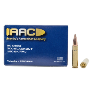  300 Blackout 150 Grain FMJ 20rd Box Ammo